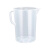 鹿色 带刻度量杯塑料烘焙奶茶实验工具量筒盎司计量杯 量杯500ML（100个） 