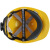 MSA梅思安 10172902 V-GardPE标准型安全帽 黄色PE帽壳 超爱戴帽衬针织布吸汗带 D型下颏带*1顶