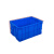 昆山绿色加厚深箱绿色周转箱水产品养殖箱带盖整理箱 610*420*310毫米 蓝色