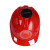 大杨595风扇帽 红色 太阳能充电两用ABS安全帽一指键建筑工地防晒遮阳降温头盔 定制