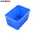 英达斯贝克 加厚塑料水箱长方形可带盖储水桶水缸大号牛筋水产养殖箱养鱼盆 400升水箱-蓝 970*740*670mm