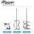 不锈钢高粘度螺旋螺带式分散叶片实验室搅拌桨杆ika精密 双螺旋桨叶直径80+轴杆8*350