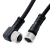 罗舸优质PVC传感器接近开关M12航空插头连接线缆2米防水定制长度 特殊长度联系客服 弯头 2米线长