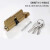 德威狮 锁芯 通用型室内房间门木门锁配件 钢色-小70锁芯-整体铜材质/3片铜钥匙 单位：套
