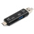 多合一读卡器两用高速USB相机SD内存卡小型tf记录仪储存转换安卓 黑色带USB仅支持TF小卡 USB2.0