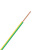 金龙羽 国标铜芯电线 单芯多股软线电缆 BVR*4平方电线 100米/卷 黄绿双色