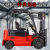 杭州电动堆高机座驾式1吨2吨可拆卸式货叉3吨可定制型堆高机 1吨高配置版（动力强）