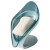 金诗洛 K232 创意透明树叶形肥皂盘 浴室卫生间免打孔沥水香皂架叶子肥皂盒 加厚款蓝色