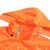 冰禹 环卫雨衣橘 红色分体雨衣雨裤套装 安全警示道路施工反光雨衣 2L BYaf-612