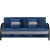 胖进（COZYGO）棉麻沙发垫无扶手折叠沙发套罩通用简易沙发床垫四季型1.5/1. 波浪粉(AB版随机发) 55*150cm含花边0.55米沙发用