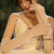 夏季薄纱手套珍珠长短有指露手白色婚纱礼服日常表演出韩森系仙女 短款（菊花）香槟色