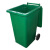 臻安心 户外铁质垃圾桶 镀锌板垃圾箱 环卫铁皮垃圾桶 240升挂车桶 绿色