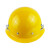 德威狮红钢纸电焊头戴式焊帽焊接焊工帽全脸隔热防飞溅 黄色安全帽自带卡槽
