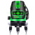 室外绿光水平仪激光2线3线5线高精度自动打线调平打斜线水平仪 绿光2线+单电