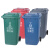 白云清洁（baiyun cleaning） AF07322 新国标分类垃圾桶带盖带轮垃圾箱加强款 绿色240L-厨余垃圾