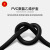 高晖（GAOHUI）橡套软电缆线YZ3*6平方中型橡皮电缆线 橡胶户外电源线国标100米