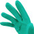 海斯迪克 HKY-82 丁腈手套 防水防滑防化耐酸碱 耐油橡胶洗衣 工业防腐蚀劳保化学实验手套 绿色 XL码