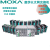 MOXA摩莎以太网工业交换机PoE非网管型5/8口多层百兆千兆企业网管 EDS-208 非网管型 8口百兆