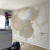 墨岩中文版中国地图世界地图壁画客厅电视背景墙壁纸定制墙布书房墙纸 16D强浮雕工艺布