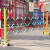 澳颜莱建筑施工 警示 玻璃钢伸缩围栏 管式绝缘安全隔离栏电力施工可移 红白相间(1.2m*2m)