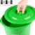 品质厨余沥水桶带手提垃圾分类垃圾桶大号商用厨房10升20 10L方形平盖提手绿色厨余