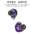 WGZBLON宝龙BL03入耳式有线音乐耳机金属可换线带麦线控K歌高音质碳素振膜动圈2pin插针挂耳式舒适佩戴 紫蓝色-带麦