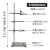 德威狮铁架台实验室架子台杆化学实验器材滴定台固定支架十字夹不锈钢大 普通铁架台一杆一座高40cm