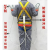 定制国标欧式安全带 五点式全身式高空作业施工 双大钩带缓冲包安 欧式涤纶材质双大钩2米