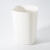 智能垃圾桶自动感应卫生间办公室简约夹缝压圈垃圾分类垃圾桶 12L简配（感应翻盖)白