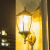 龙代（longdai）太阳能壁灯 酒店旅馆走廊LED墙壁灯别墅楼道庭院5W装饰灯LX 古铜色太阳能 23*43CM（配光源）