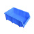 塑料组合式收纳五金货架工具配件盒组立式分隔式元件盒斜口零件盒 F1斜口箱-蓝180*120*80 (无标签