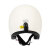 KEAZ摩托车头盔复古四分之三盔3C巡航机车骑行头盔夏季四季通用安全帽 乳白色+面罩 XXL（62-63cm）