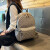 酷奇袋鼠 KQ双肩包包女2024新款时尚大容量多功能旅行双肩背包书包 咖啡色