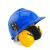定制适用ABS安全帽式防噪音其他套装防护其他隔音降噪声其他V型 *红色安全帽+耳罩+305E面罩