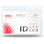 得力（deli）证件卡5752横式透明证件卡套/工作牌/胸卡 透明防水塑料办公用品软质带卡扣50个