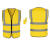 反光衣马甲安全背心 环卫工人衣服荧光衣 反光马甲施工安全服荧光 无口袋黄色 均码