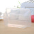 饮龙长方形750ML一次性餐盒塑料外卖打包加厚透明饭盒快餐便当碗 750ml透明(300套带盖) 标准