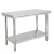 定制不锈钢桌子长方形正方形双层工作台加厚餐馆台子打荷商用 加厚长60*宽40*高80双层
