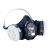 山头林村定制重松TW08S防尘口罩防毒石材打磨喷漆电焊硅胶传声器面具  1 TW08S+X/OV*2个 防毒套装
