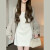 慕雅香冬季女装套小个子裙子两件套韩版2023今年流行吊带白色连衣裙 黑色吊带长款单-件 55/60kg/l