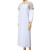 厚创 防水透明蓝色白色围裙厨房防油围裙厚食品厂耐酸碱围裙加大PVC劳保围裙 白色围裙+袖套