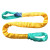 橙央柔性吊装带双扣国标3/5/10吨工业起重圆环形软吊带吊树绳备件V1317