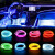 格林卡 汽车氛围灯冷光线车内气氛灯带USB免改装通用LED车载室内货车隐形灯条 蓝色 4米灯+USB驱动