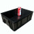 箱大王 Xdc-01  防静电周转箱 黑色塑料收纳箱零件盒   加高5号480*355*220无盖