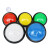 定制游戏机按钮 60mm凸面大圆带灯按键拍拍乐 游戏机配件大圆按钮 红色+支架+LED灯+二足微动