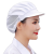 勋狸粑防尘帽子工作透气防油烟厨师厨房女士男蓝色白色 布-红色