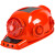 六风扇安全帽空调制冷太阳能可充电带灯蓝牙多功能防晒遮阳工地帽 【双风扇】红色 太阳能+锂电池