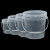 金诗洛 塑料桶 8L(方形白盖)带提手 透明水桶 密封打包桶 小水桶涂料桶 KT-182