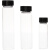 聚内衬/垫2-60ml透明棕色玻璃螺口实心盖检测用样品瓶试剂瓶 20mL透明聚内垫100个