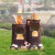 卡通动物果皮箱摆件园林玻璃钢装饰雕塑景区垃圾桶创意幼儿园户外 HY1106C双树桩垃圾桶
